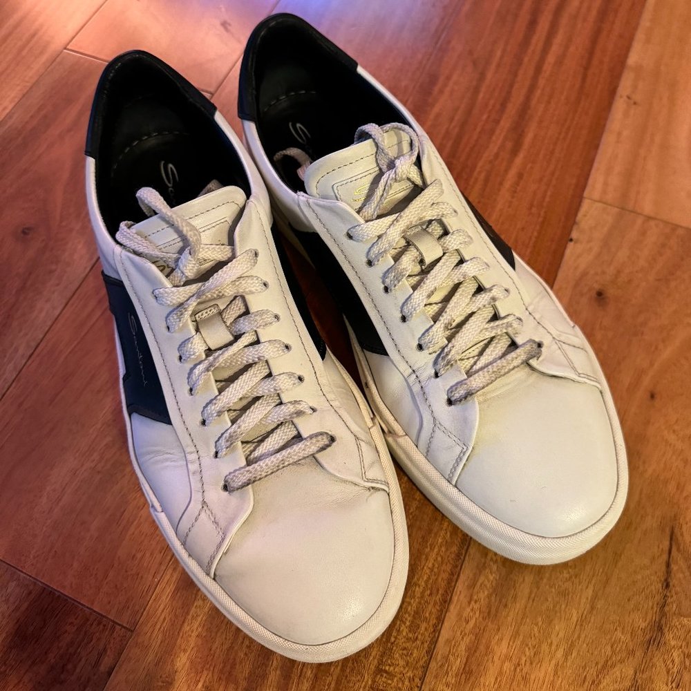 Santoni Double Buckle Sneaker